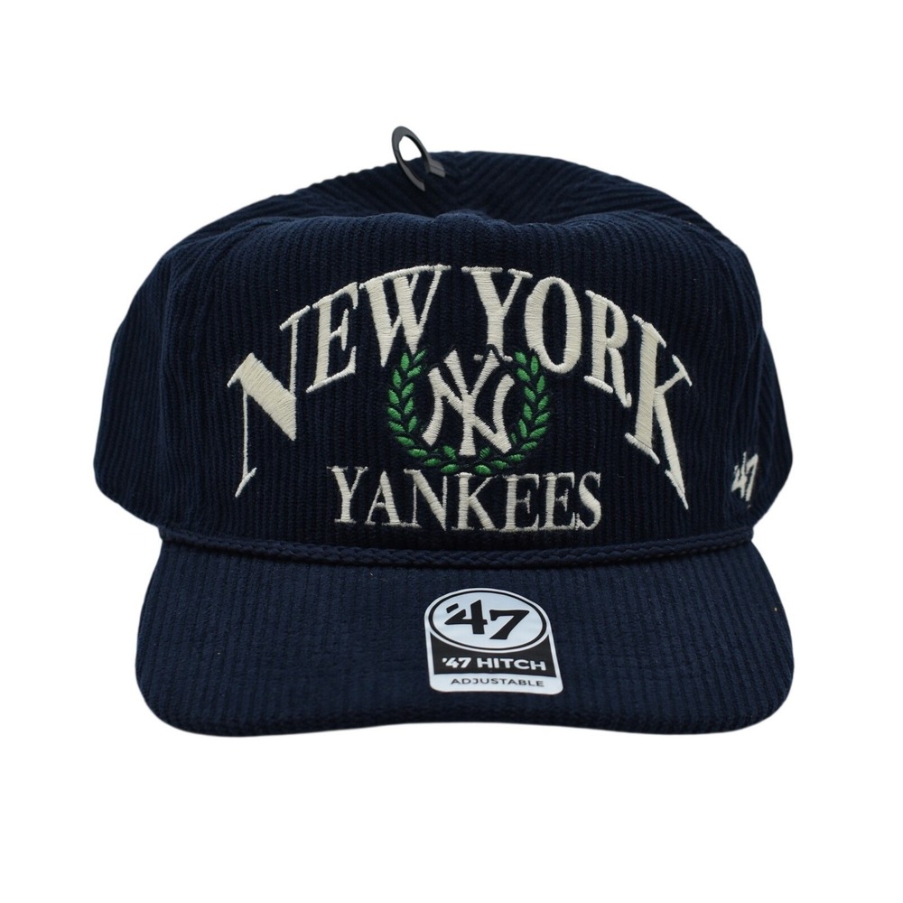 47 Brand Hitch New York Yankees Corduroy Rope Snapback Embroidered Hat Cap‎ NWT